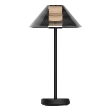 Lámpara de mesa LED de exterior táctil regulable SERENGETI LED/3,4W/5V USB 3600 mAh IP44 negro