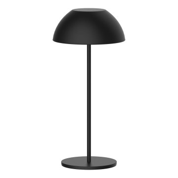Lámpara de mesa LED de exterior táctil regulable TANZANIA LED/1,8W/5V USB 1800 mAh IP44 negro
