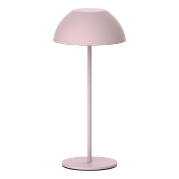 Lámpara de mesa LED de exterior táctil regulable TANZANIA LED/1,8W/5V USB 1800 mAh IP44 rosa