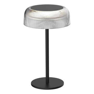 Lámpara de mesa LED de exterior táctil regulable TRYPOLIS LED/2W/5V USB 1800 mAh IP44 negro