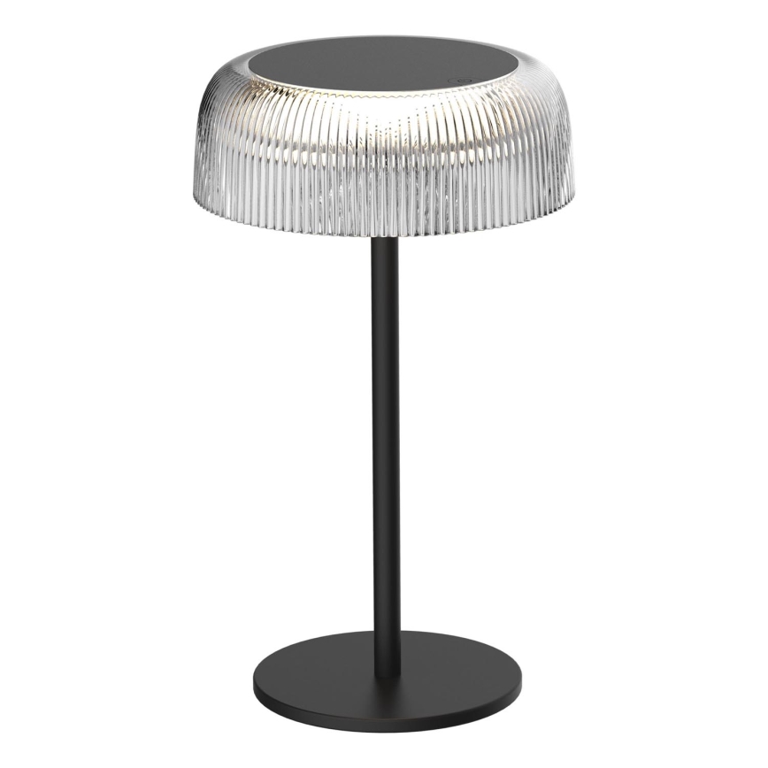 Lámpara de mesa LED de exterior táctil regulable TRYPOLIS LED/2W/5V USB 1800 mAh IP44 negro