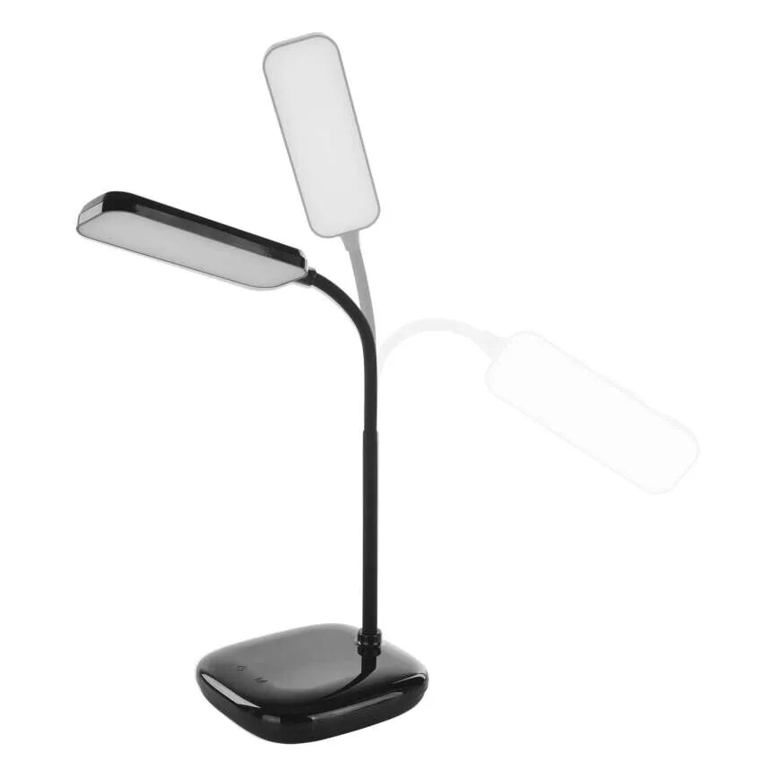 Lámpara de mesa LED flexible regulable LED/12W/230V 3000K/4000K/6500K negro