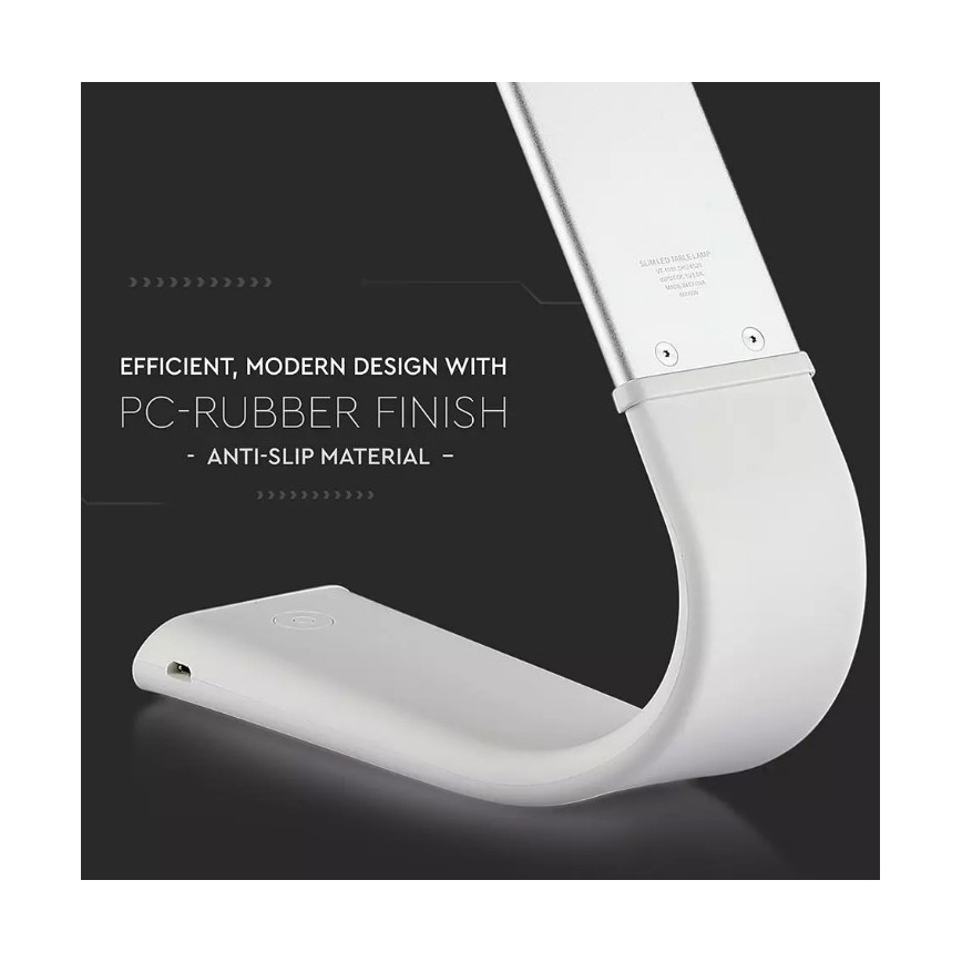 Lámpara de mesa LED flexible y regulable LED/6,5W/5V 3000K/4500K/6000K