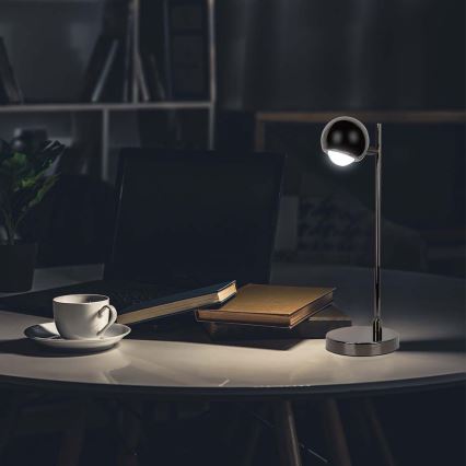 Lámpara de mesa LED LED/5W/230V 3000K negro