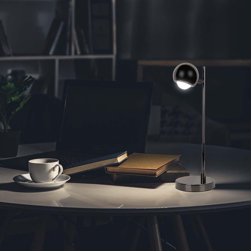 Lámpara de mesa LED LED/5W/230V 3000K negro