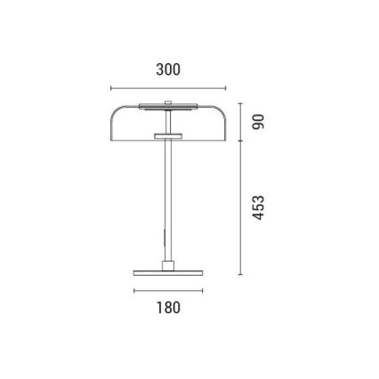 Lámpara de mesa LED LED/8W/230V 3000K