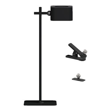 Lámpara de mesa LED magnética recargable y regulable 4en1 LED/3W/5V 3000-6000K 1800 mAh negro