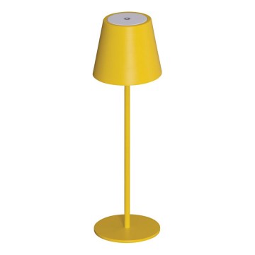 Lámpara de mesa LED recargable y regulable INITA LED/1,2W/1800 mAh IP54 amarillo