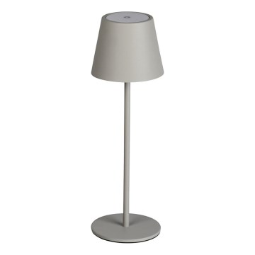 Lámpara de mesa LED recargable y regulable INITA LED/1,2W/1800 mAh IP54 gris