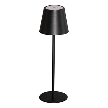 Lámpara de mesa LED recargable y regulable INITA LED/1,2W/1800 mAh IP54 negro
