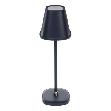 Lámpara de mesa LED recargable y regulable LED/3W/1800 mAh azul oscuro