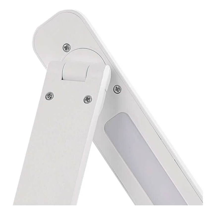 Lámpara de mesa LED recargable y regulable LED/5W/3,7V 3000K/4000K/6500K 800mAh blanco
