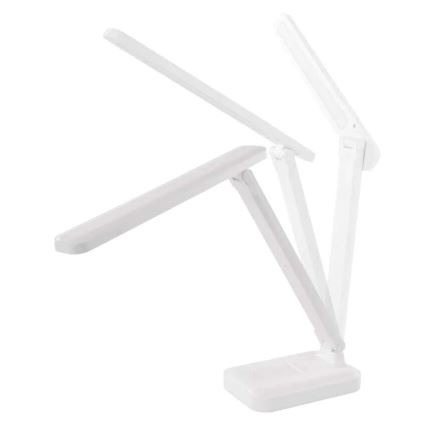 Lámpara de mesa LED recargable y regulable LED/5W/3,7V 3000K/4000K/6500K 800mAh blanco