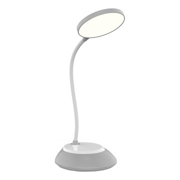 Lámpara de mesa LED recargable y regulable VISUA LED/5W/5V 3000-5000K gris