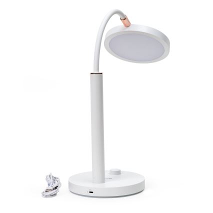 Lámpara de mesa LED regulable AURA LED/10W/230V 3700/4200K CRI 97 blanco