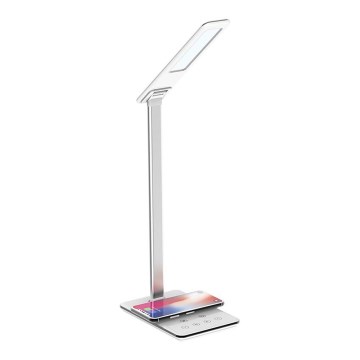 Lámpara de mesa LED regulable con cargador inalámbrico JOY LED/6W/230V + USB blanco