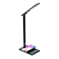 Lámpara de mesa LED regulable con cargador inalámbrico JOY LED/6W/230V + USB negro