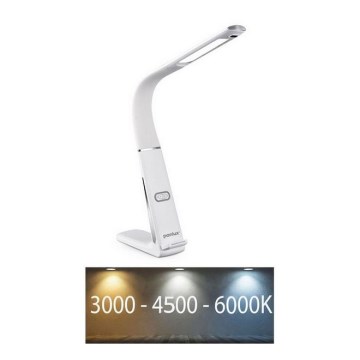 Lámpara de mesa LED regulable con cargador inalámbrico y sensor LORD EVO LED/8W/230V 3000K/4500K/6000K blanco