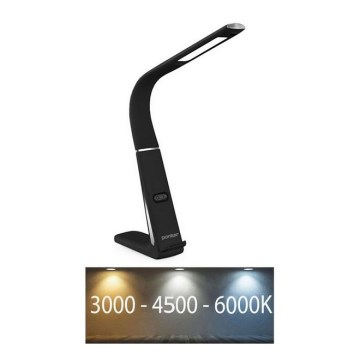 Lámpara de mesa LED regulable con cargador inalámbrico y sensor LORD EVO LED/8W/230V 3000K/4500K/6000K negro