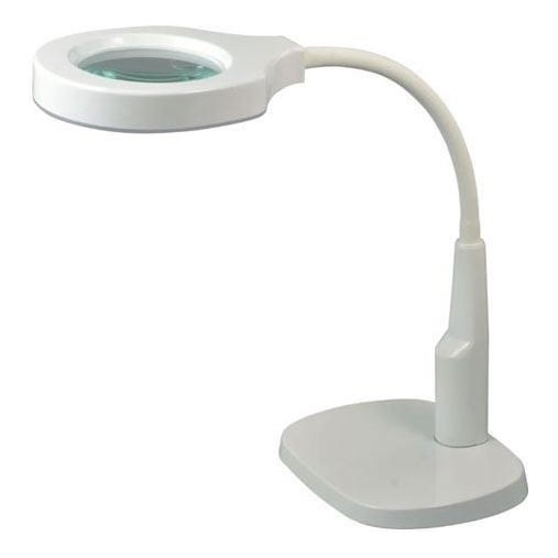 Lámpara de mesa LED regulable con lupa bifocal LED/6W/230V 6000-7000K blanco