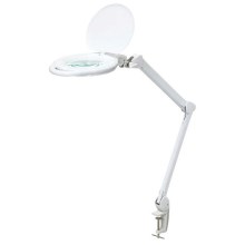 Lámpara de mesa LED regulable con lupa LED/10W/230V blanco