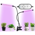 Lámpara de mesa LED regulable con pinza para el cultivo de plantas LED/8W/5V