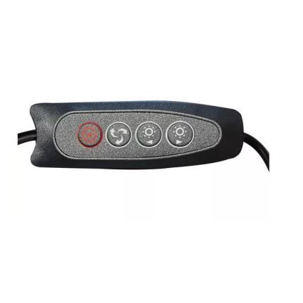 Lámpara de mesa LED regulable con una lupa LED/6W/5V 3000K/4000K/6000K negro
