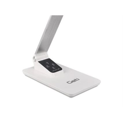 Lámpara de mesa LED regulable con USB LED/7W/230V 3000K/4000K/5500K blanco
