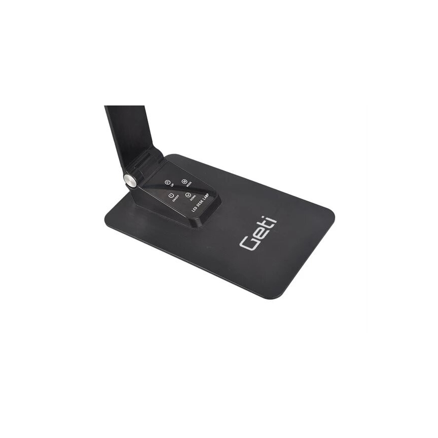 Lámpara de mesa LED regulable con USB LED/7W/230V 3000K/4000K/5500K negro