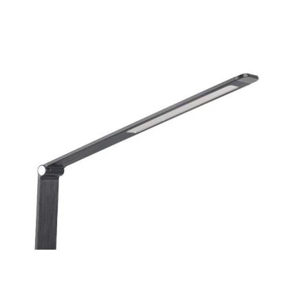 Lámpara de mesa LED regulable con USB LED/7W/230V 3000K/4000K/5500K negro