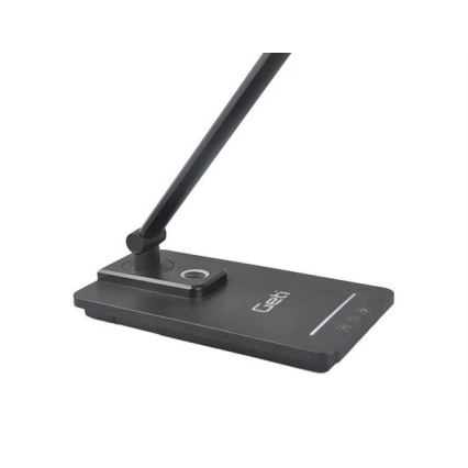 Lámpara de mesa LED regulable con USB LED/9W/230V 3000K/4000K/5500K negro