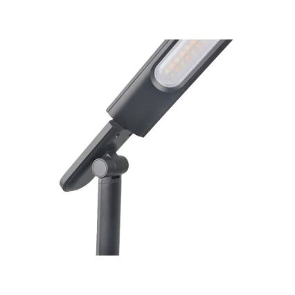 Lámpara de mesa LED regulable con USB LED/9W/230V 3000K/4000K/5500K negro