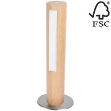 Lámpara de mesa LED regulable CONOR LED/9W/230V roble – FSC Certificado