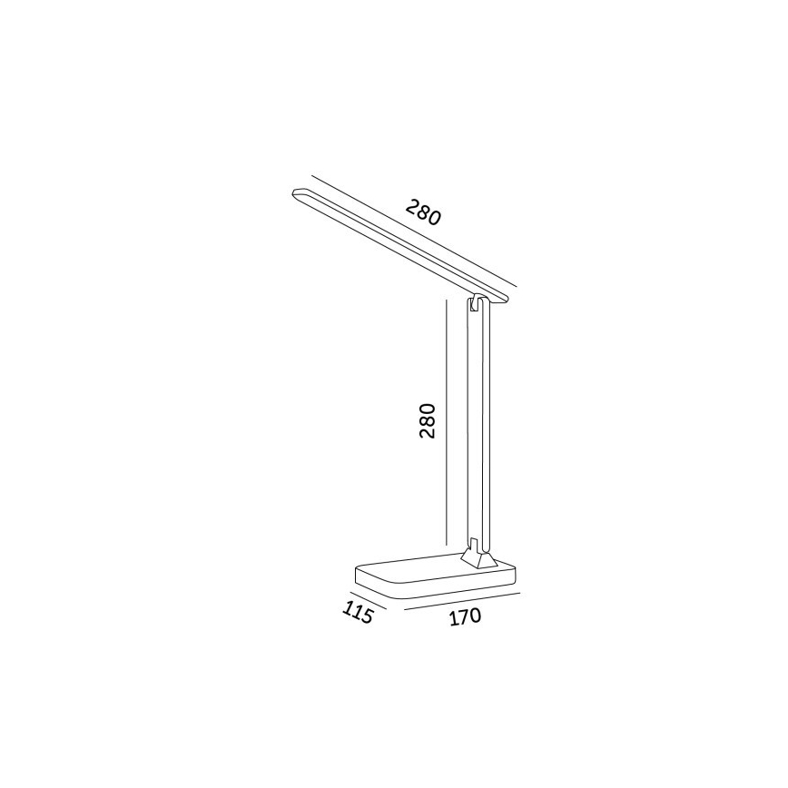 Lámpara de mesa LED regulable NOBLITE N LED/7W/230V 3000/4000/6500K blanco