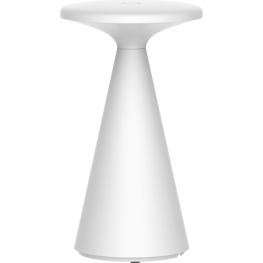 Lámpara de mesa LED de exterior táctil regulable PAROS LED/1,8W/5V USB 1800 mAh IP44 blanco