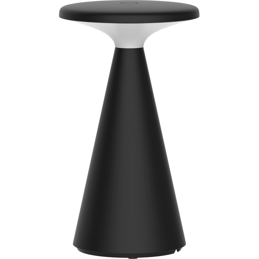 Lámpara de mesa LED de exterior táctil regulable PAROS LED/1,8W/5V USB 1800 mAh IP44 negro