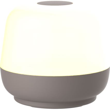 Lámpara de mesa LED de exterior táctil regulable SAMBA LED/1,2W/5V USB 1200 mAh IP44 gris