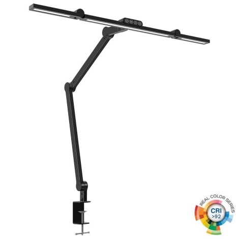 Lámpara de mesa LED regulable táctil flexible LED/24W/230V 3000-6500K CRI 92 negro