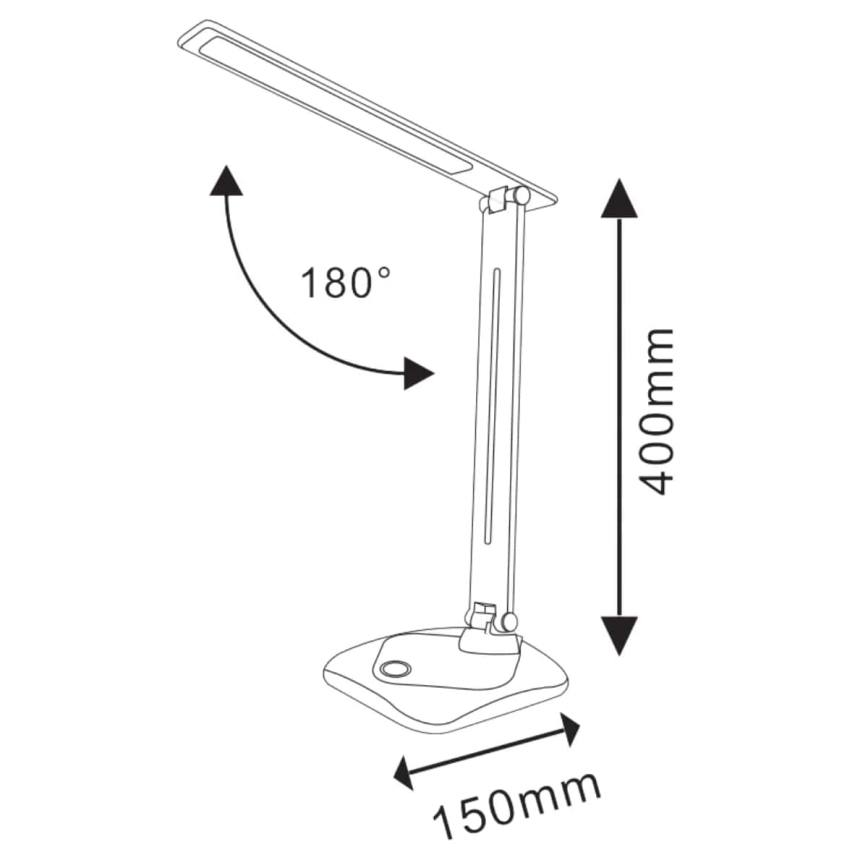 Lámpara de mesa LED Regulable táctil TOLEDO LED/8W/230V 3000-6500K