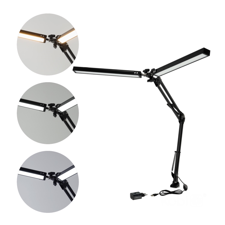 Lámpara de mesa LED regulable TENUIX DUO 2xLED/14W/230V 3000-6000K