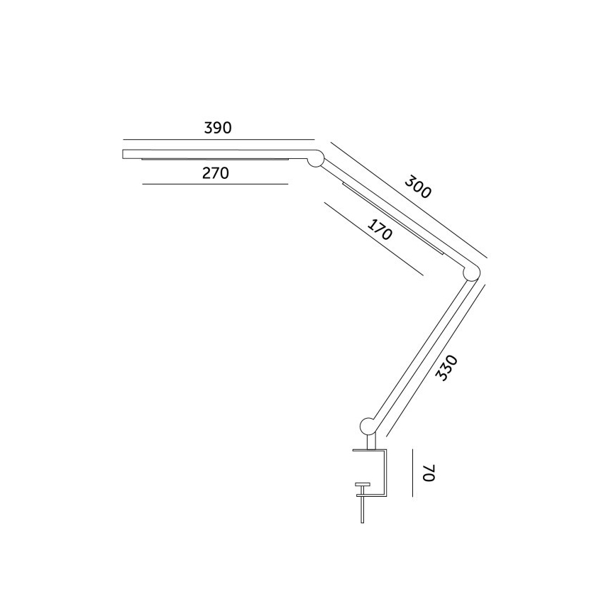 Lámpara de mesa LED regulable TENUIX FOLD LED/20W/230V 3000-6500K negro