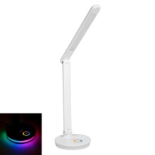 Lámpara de mesa LED RGB recargable con función de power bank LED/12W/5V 2800-6000K blanco