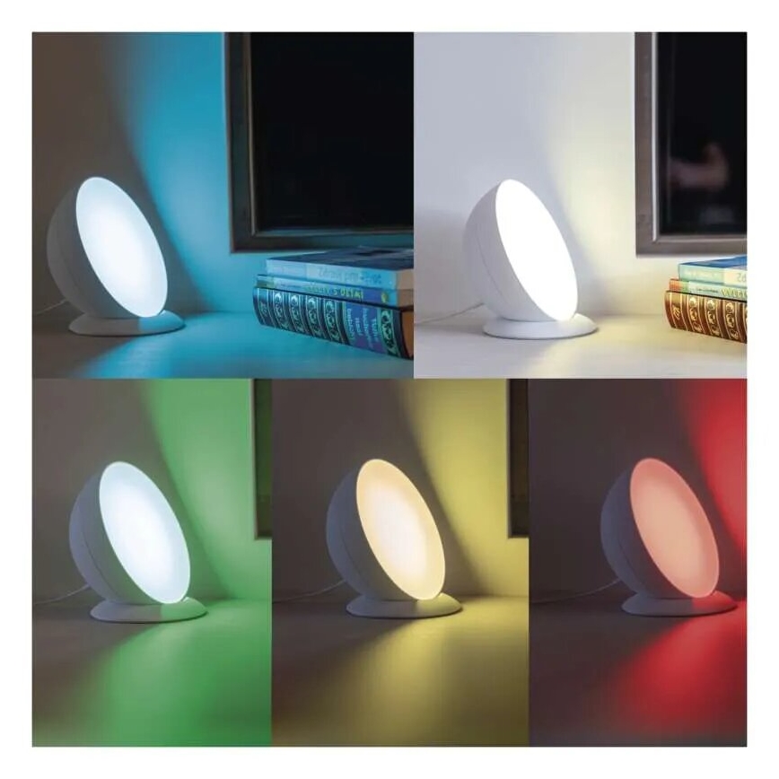 Lámpara de mesa LED RGB regulable GoSmart LED/7W/230V Wi-Fi blanco