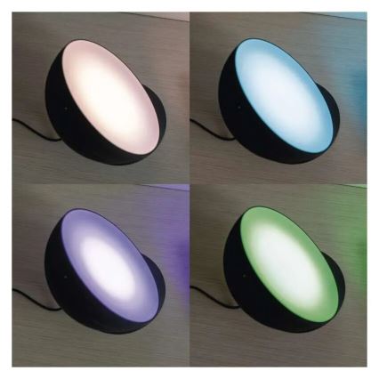 Lámpara de mesa LED RGB regulable GoSmart LED/7W/230V Wi-Fi negro