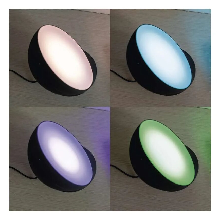 Lámpara de mesa LED RGB regulable GoSmart LED/7W/230V Wi-Fi negro