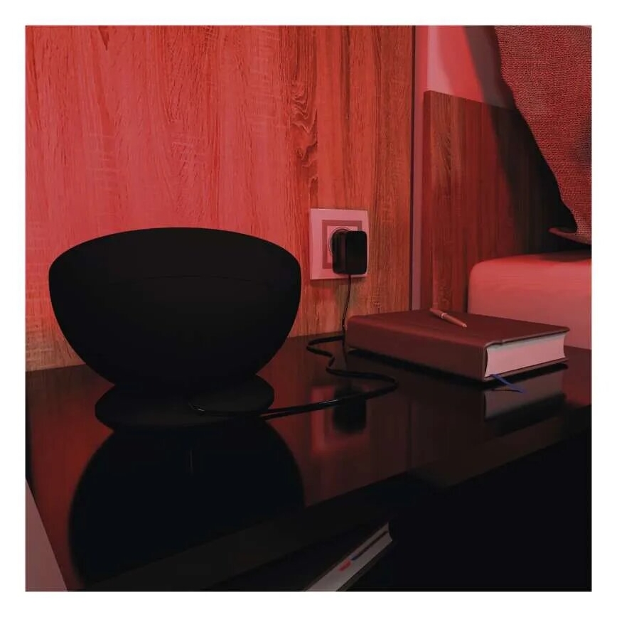 Lámpara de mesa LED RGB regulable GoSmart LED/7W/230V Wi-Fi negro