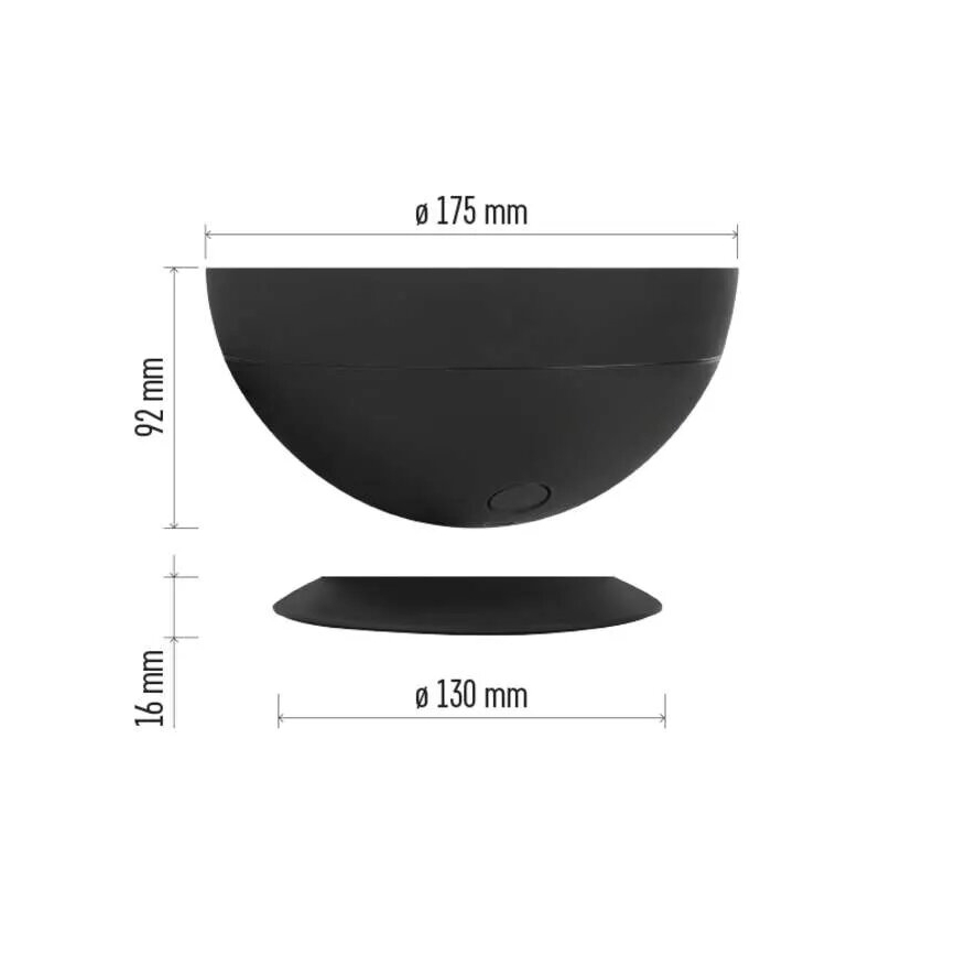 Lámpara de mesa LED RGB regulable GoSmart LED/7W/230V Wi-Fi negro