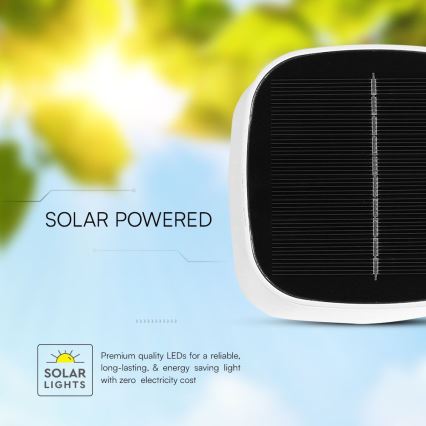 Lámpara de mesa LED solar magnética táctil regulable y recargable LED/5W/5V 3000-6000K 3600 mAh IP65 blanco