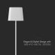 Lámpara de mesa LED solar magnética táctil regulable y recargable LED/5W/5V 3000-6000K 3600 mAh IP65 blanco