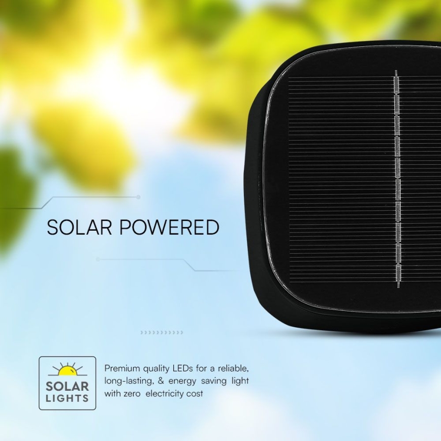 Lámpara de mesa LED táctil magnética solar recargable y regulable LED/5W/5V 3000-6000K 3600 mAh IP65 negro